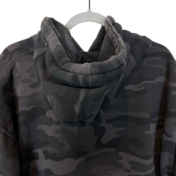 Enthuzst Hoodie Mens XL Gray Camouflage American Flag Logo Fleece Streetwear - Picture 6 of 11